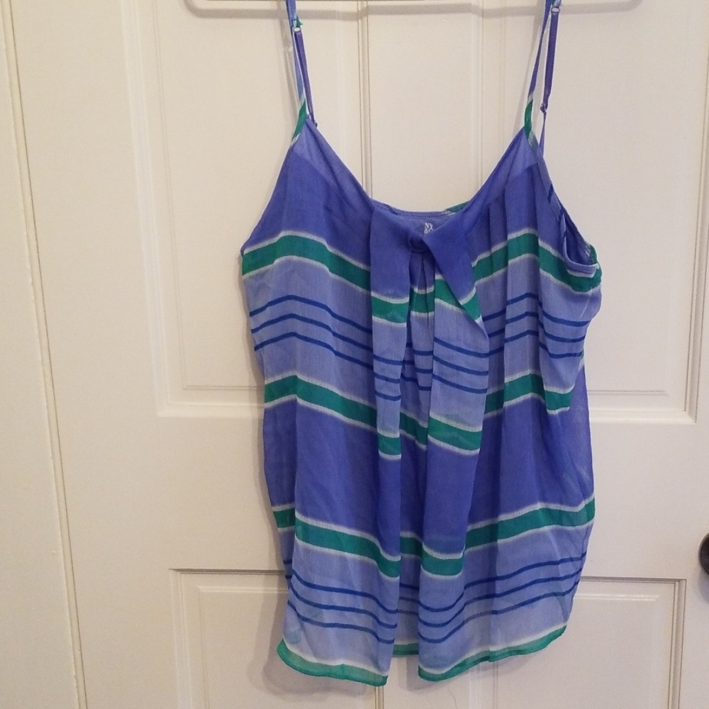 🛍 Blue and green striped tank 🛍